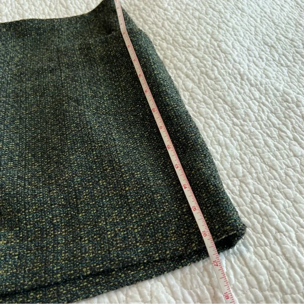 ✨‎ Outback Red Women’s Green Tweed Mini Skirt 10